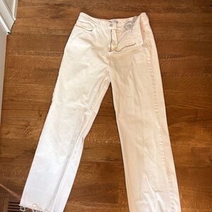 Zara Women's straight White Jeans